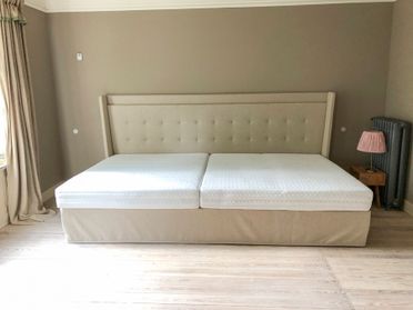 Polsterhof in Concepts Hamburg Anfertigung nach Maß XXL Bett und Kopfteil 05